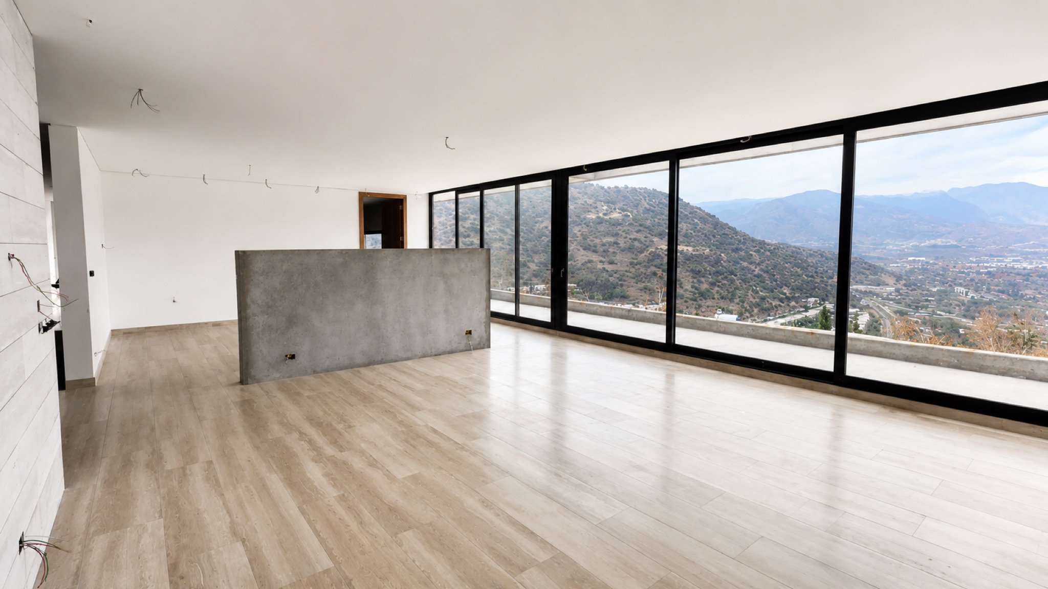 Casa contemporánea de hormigón con vista al valle · Manquecura, Lo Barnechea — miniatura 11